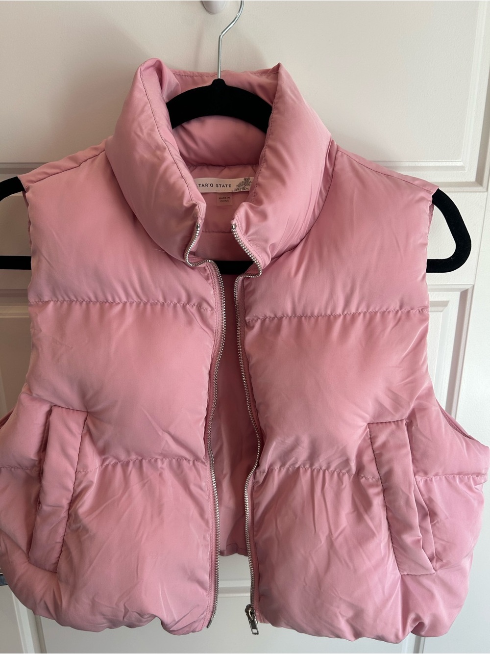 Altar'd State Soft Pink Puffer Vest